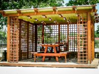 Fam-alberoidea gazebo-in-legno